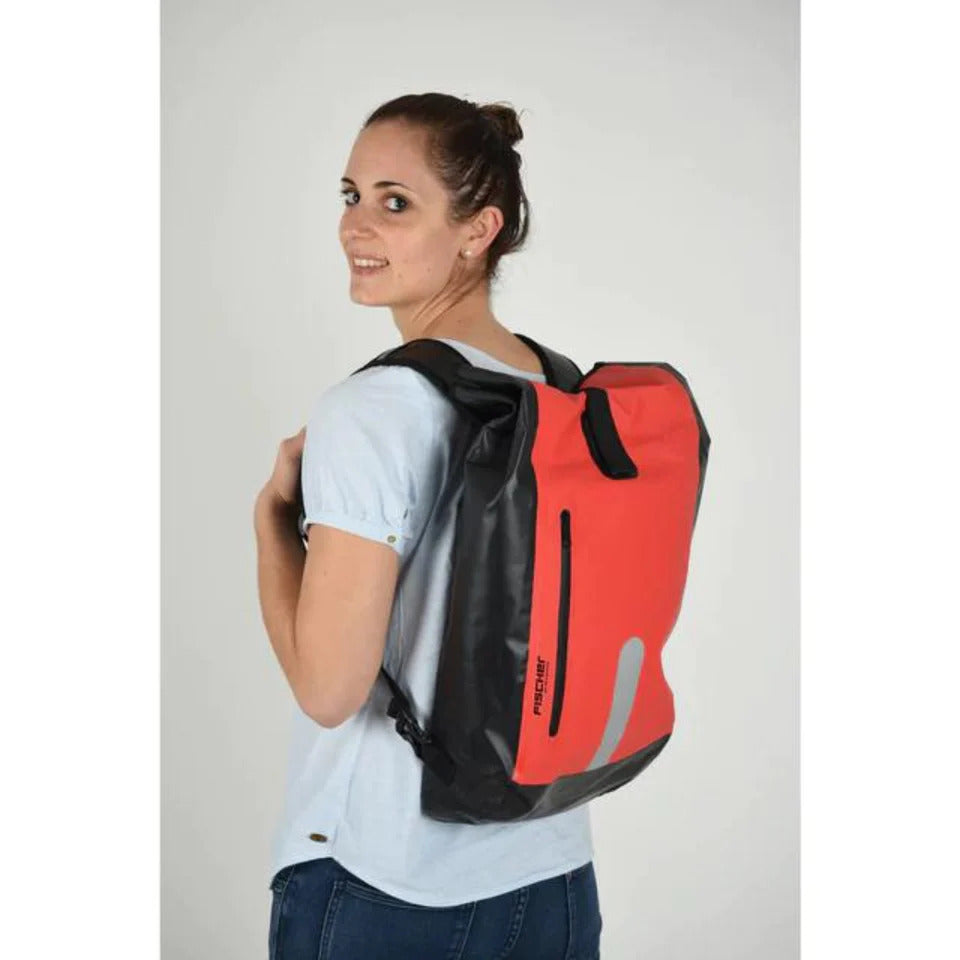 FISCHER WATERPROOF PANNIER BAG & BACKPACK, 23L