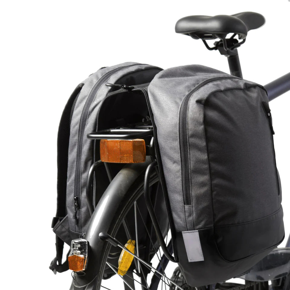 Fischer 2-in-1 Double Pannier Bag and backpack