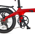 AEI Carbon Lite Electric Folding Bike [Black/Red]